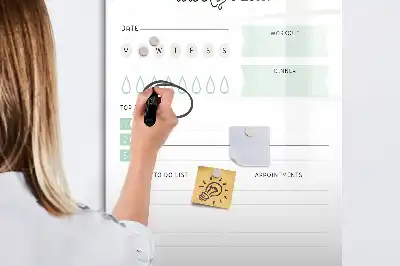 Magnetinė lenta dienos planas su sausu valymu