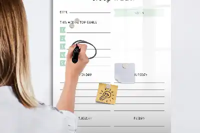 Magnetinė sauso valymo lenta su savaitės planu