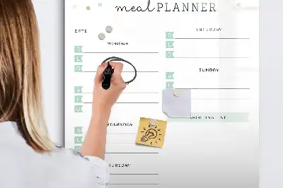 Magnetinė valgiaraščio lenta su sauso valymo funkcija