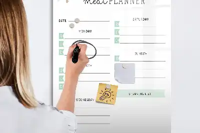 Magnetinė valgiaraščio lenta su sauso valymo funkcija