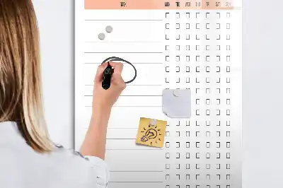 Magnetinė sauso valymo lenta tvarkymosi sąrašas