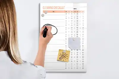 Magnetinė sauso valymo lenta tvarkymosi sąrašas