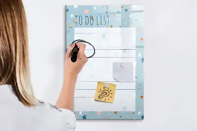 Magnetinė lenta sausam valymui darbų sąrašas