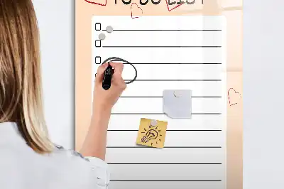 Magnetinė sauso valymo lenta darbų sąrašas