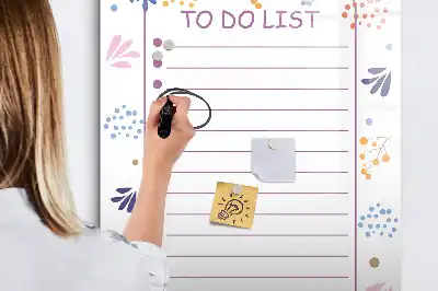 Magnetinė sauso valymo lenta darbų sąrašas