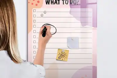 Magnetinė sauso valymo lenta užduočių sąrašas