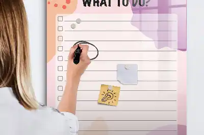 Magnetinė sauso valymo lenta užduočių sąrašas