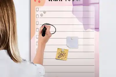 Magnetinė sauso valymo lenta užduočių sąrašas