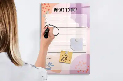Magnetinė sauso valymo lenta užduočių sąrašas