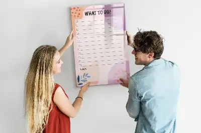 Magnetinė sauso valymo lenta užduočių sąrašas