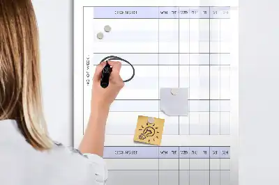 Magnetinė sauso valymo lenta tvarkymosi tvarkaraštis