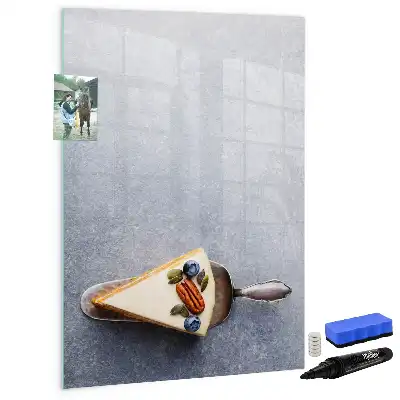 Magnetinė sauso valymo lenta pyrago gabalėlio formos