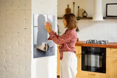 Magnetinė sauso valymo lenta pyrago gabalėlio formos