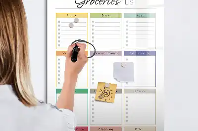 Magnetinė sauso valymo lenta piirkinių sąrašui
