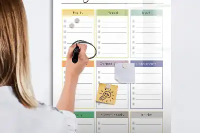 Magnetinė sauso valymo lenta piirkinių sąrašui