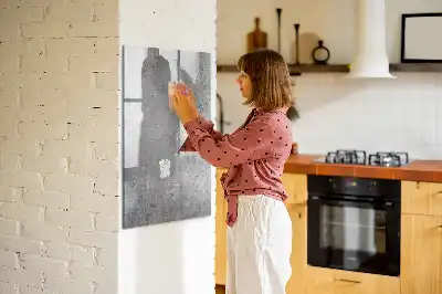 Magnetinė sauso valymo lenta šviesaus betono imitacijos
