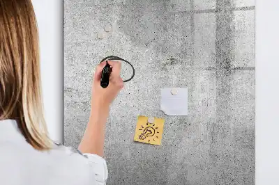 Magnetinė sauso valymo lenta šviesaus betono imitacijos
