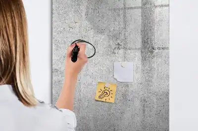 Magnetinė sauso valymo lenta šviesaus betono imitacijos