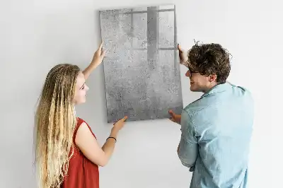 Magnetinė sauso valymo lenta šviesaus betono imitacijos