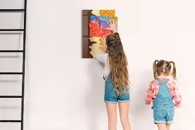 Magnetinė sauso valymo lenta ledai su užpilu