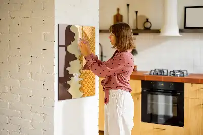 Magnetinė sauso valymo lenta ledai su užpilu
