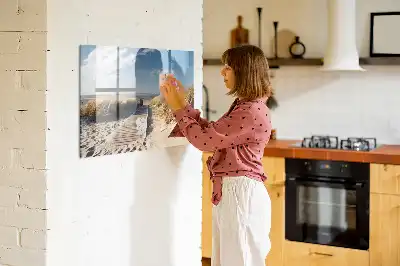 Magnetinė piešimo lenta paplūdimio vaizdo motyvu