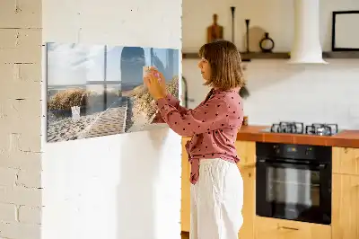 Magnetinė piešimo lenta paplūdimio vaizdo motyvu