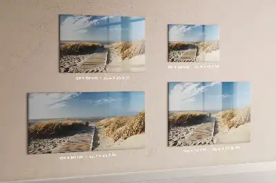 Magnetinė piešimo lenta paplūdimio vaizdo motyvu