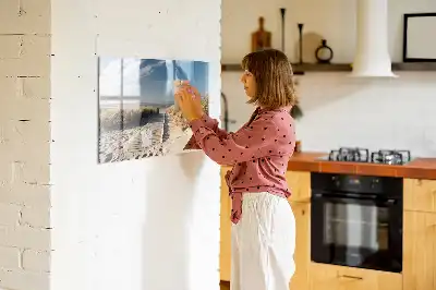 Magnetinė piešimo lenta paplūdimio vaizdo motyvu