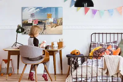 Magnetinė piešimo lenta paplūdimio vaizdo motyvu