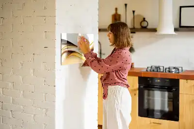 Magnetinė piešimo lenta su bangų abstrakcijos motyvu