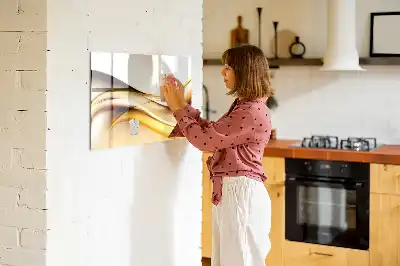 Magnetinė piešimo lenta su bangų abstrakcijos motyvu