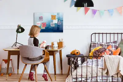 Magnetinė piešimo lenta vandens abstrakcijos dizaino