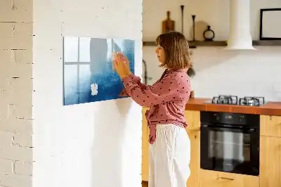 Magnetinė piešimo lenta vandens abstrakcijos dizaino