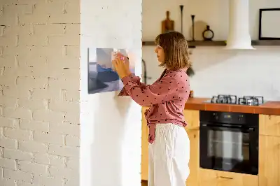 Magnetinė rašymo lenta gražaus kraštovaizdžio motyvas