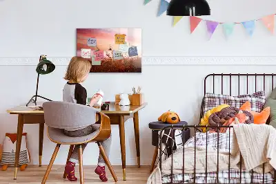 Magnetinė rašymo lenta ūkanotas rytas