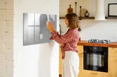 Magnetinė rašymo lenta metalinė siena