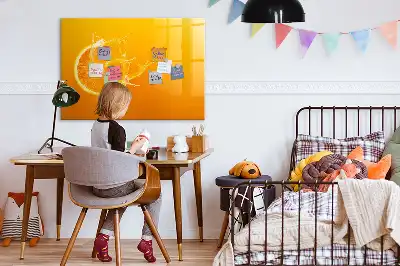 Magnetinė piešimo lenta apelsino formos