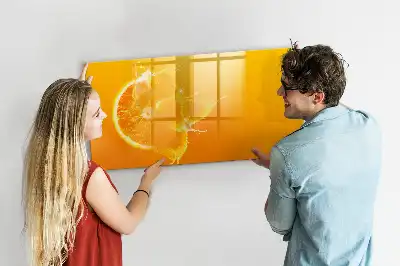 Magnetinė piešimo lenta apelsino formos