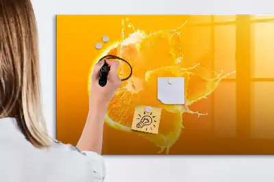 Magnetinė piešimo lenta apelsino formos