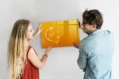 Magnetinė piešimo lenta apelsino formos