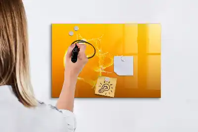 Magnetinė piešimo lenta apelsino formos