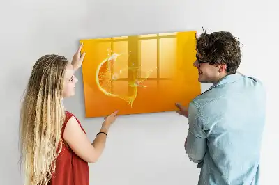 Magnetinė piešimo lenta apelsino formos