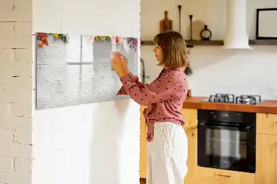 Magnetinė piešimo lenta su vaisių motyvu