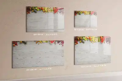 Magnetinė piešimo lenta su vaisių motyvu