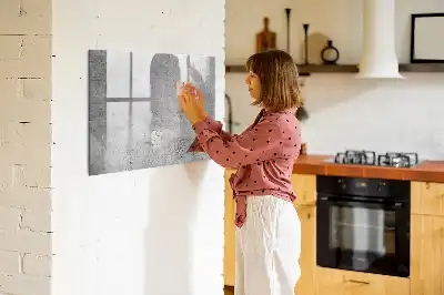 Magnetinė piešimo lenta neapdorota siena