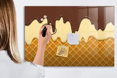 Magnetinė piešimo lenta ledų formos
