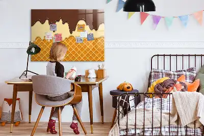 Magnetinė piešimo lenta ledų formos