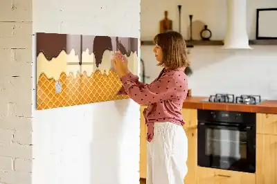 Magnetinė piešimo lenta ledų formos