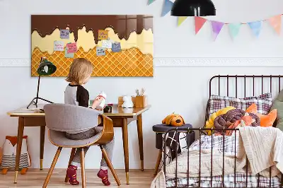 Magnetinė piešimo lenta ledų formos